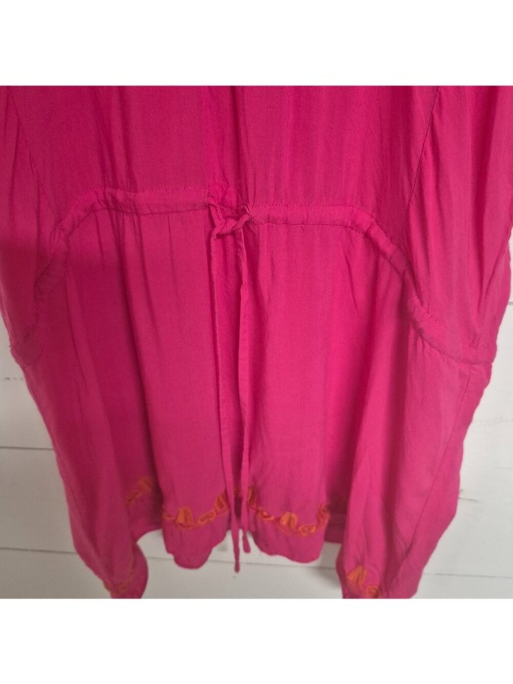 Ivu Jane Women's Pink Boho Embroidered Tunic Top - Picture 6 of 9